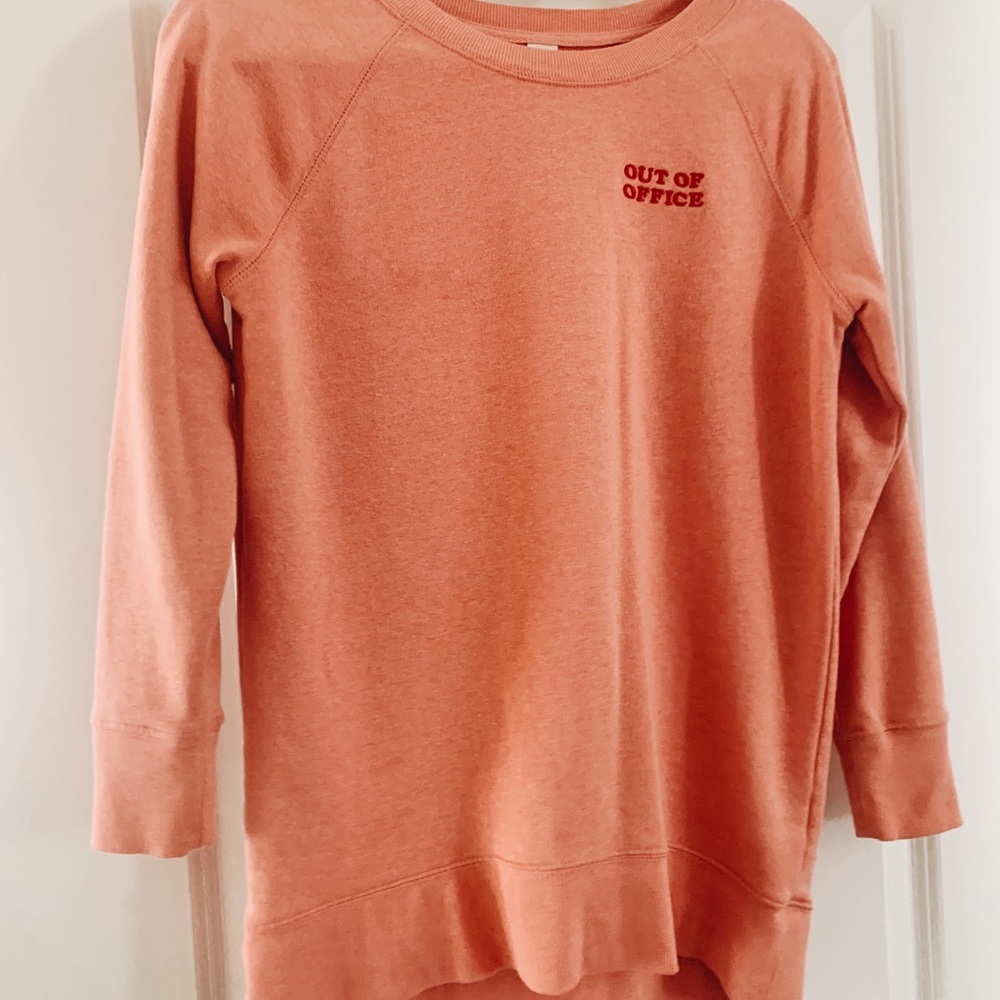 Salmon Out of Office sweatshirt